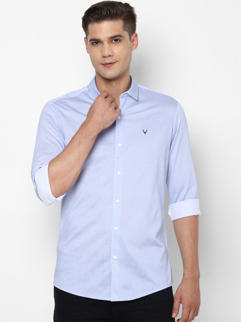 

Allen Solly Men Blue Slim Fit Solid Casual Shirt