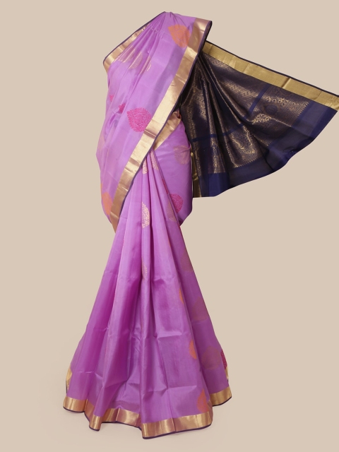 

Pothys Lavender Pure Silk Woven Design Kanjeevaram Saree