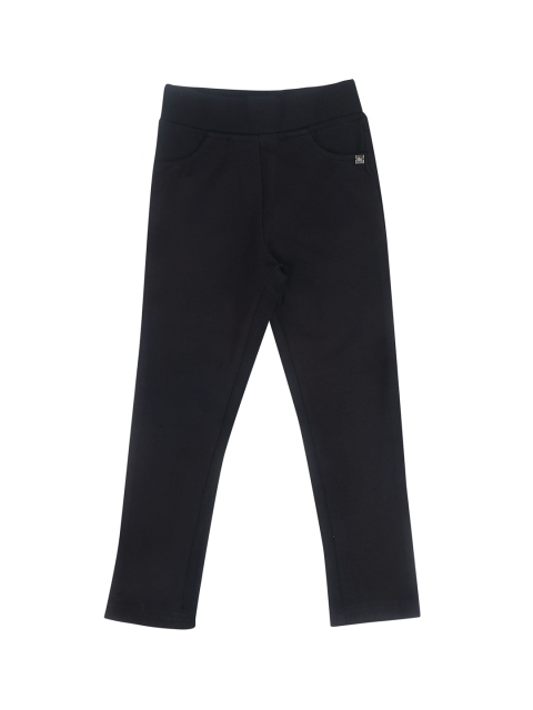 

Tiny Girl Girls Black Solid Skinny-Fit Treggings