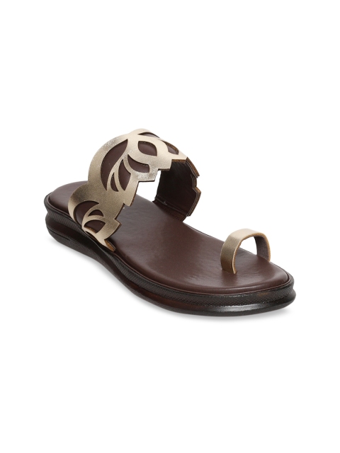 Milano Torre Women Bronze-Toned Embellished Sandals