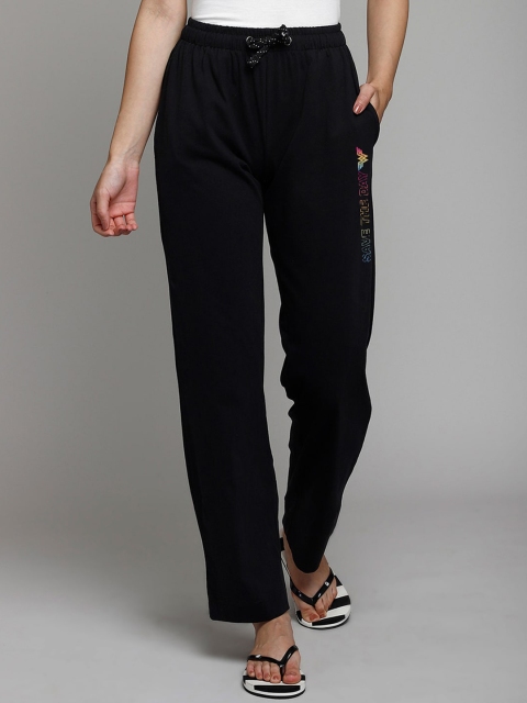 

Free Authority Women Black Wonder Woman Printed Cotton Lounge Pants