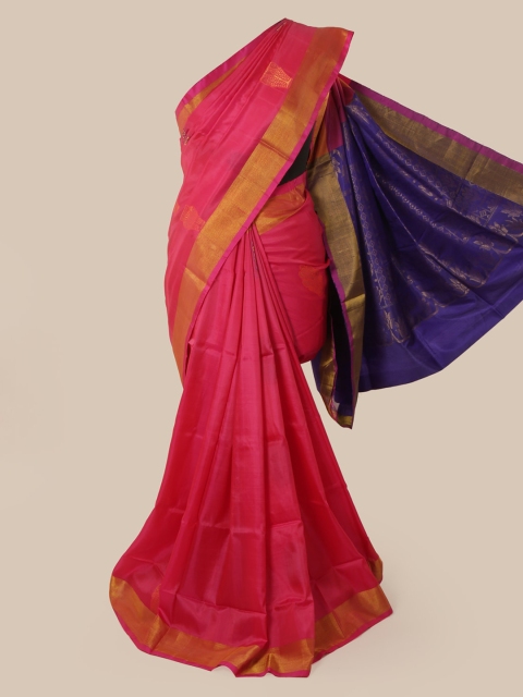 

Pothys Pink Pure Silk Woven Design Kanjeevaram Saree