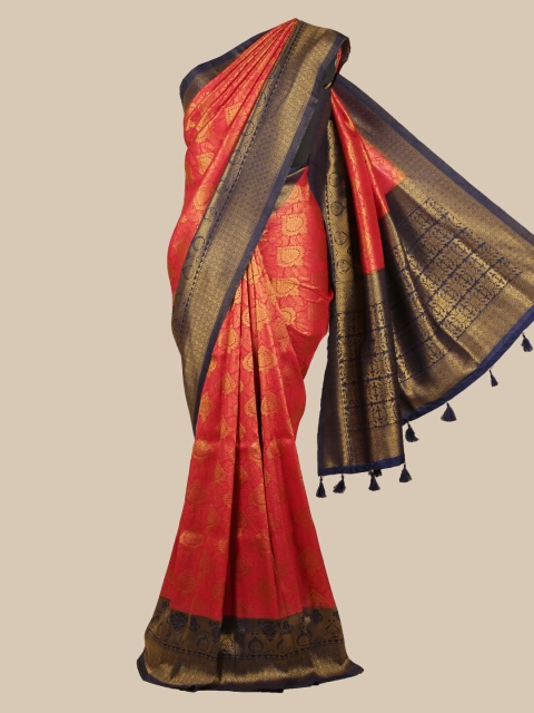 

Pothys Pink Woven Design Art Silk Saree
