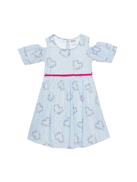 

ZION Blue Floral Dress