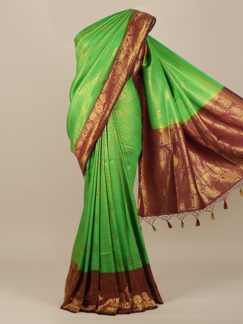 

Pothys Green Art Silk Woven Design Banarasi Saree