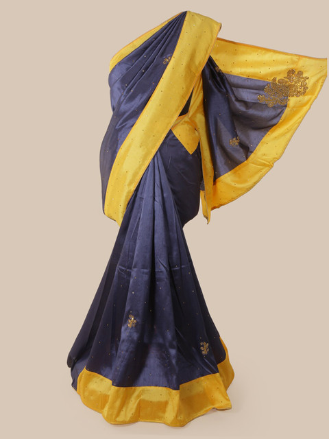 

Pothys Blue Woven Design Saree