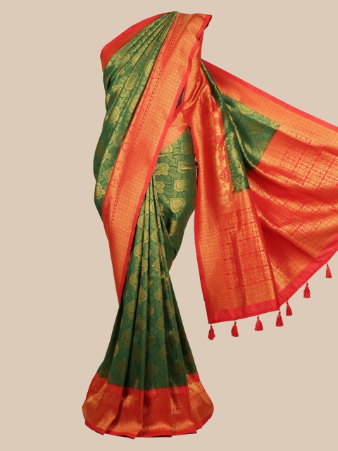 

Pothys Green Woven Design Saree