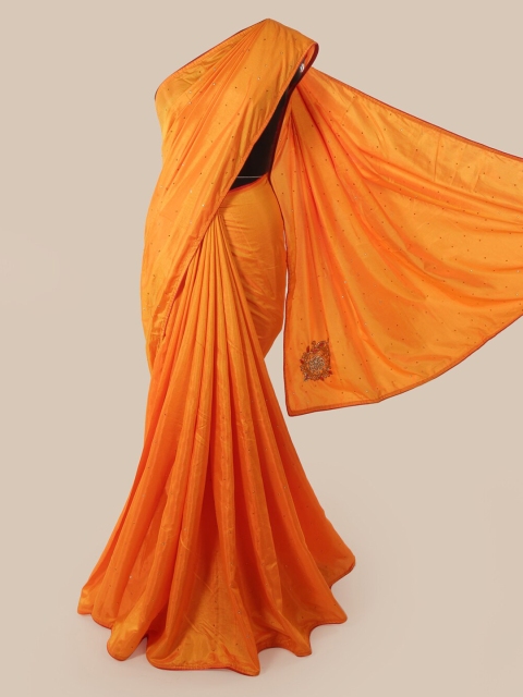 

Pothys Yellow Embellished Art Silk Saree