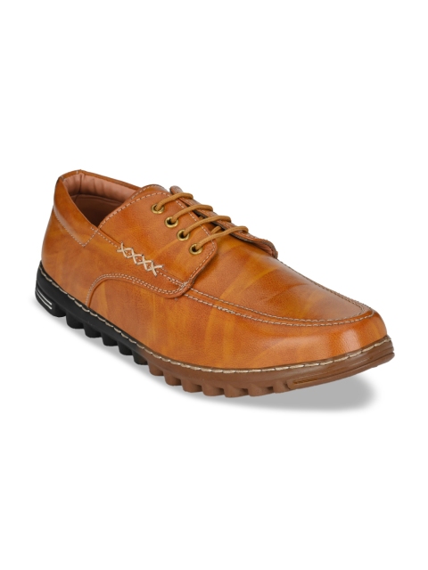 

ELIXIR MAN Men Tan Donald Duck Textured Derbys