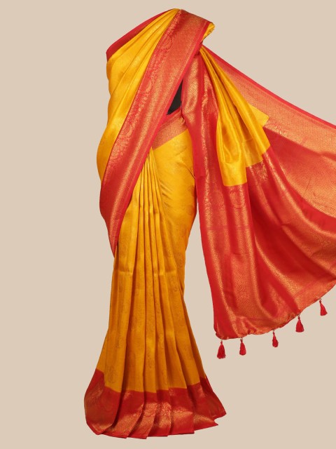 

Pothys Mustard Art Silk Woven Design Banarasi Saree