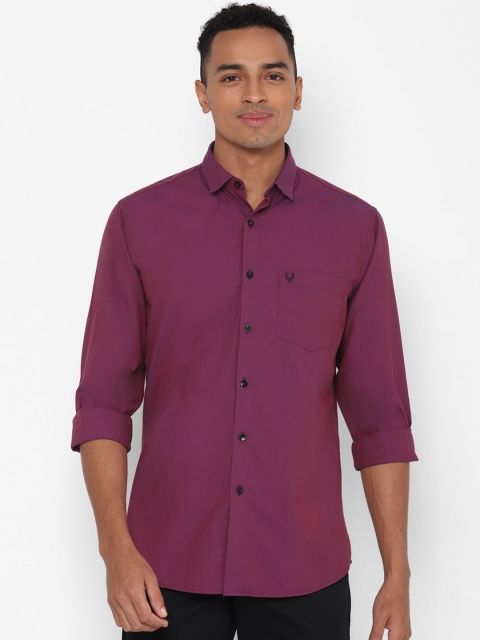 

Allen Solly Men Purple Slim Fit Solid Casual Shirt