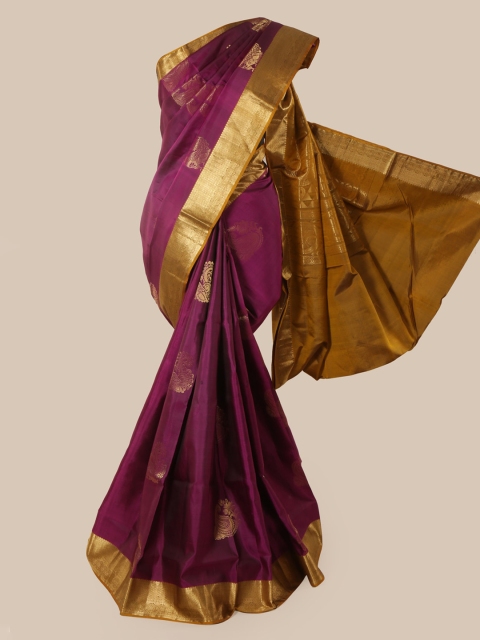 

Pothys Purple Woven Design Kanjeevaram Saree