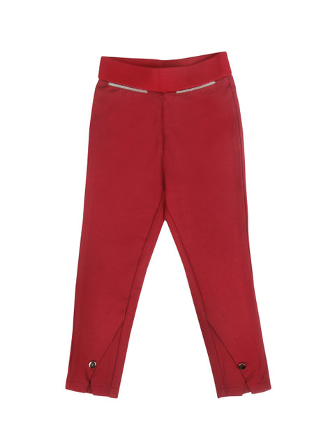 

Tiny Girl Girls Red Solid Jeggings