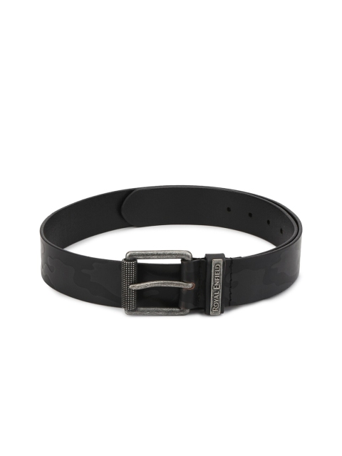 

Royal Enfield Men Black Camo Belt