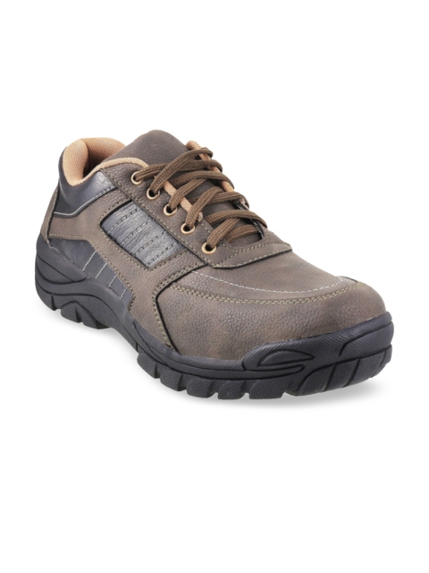 

WALKWAY Men Olive Green Solid Sneakers