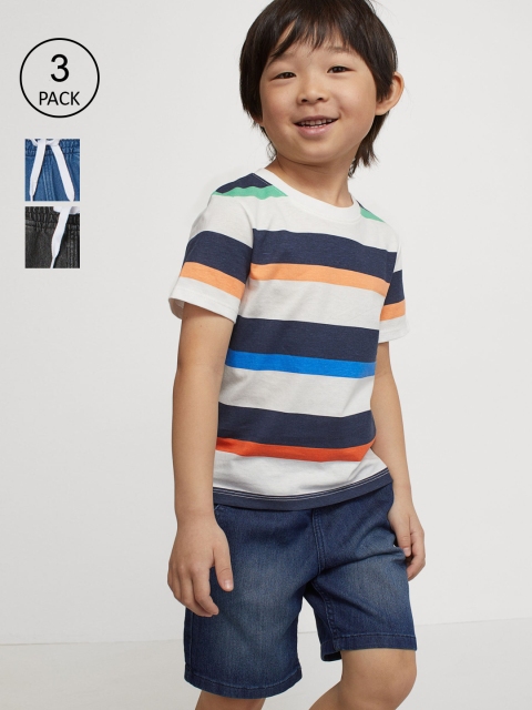 

H&M Boys 3-Pack Denim Shorts, Blue