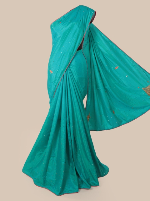 

Pothys Green Printed Saree