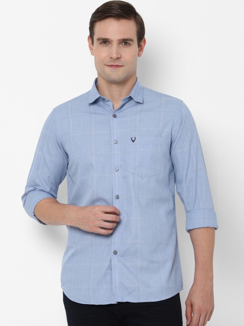 

Allen Solly Men Blue Slim Fit Checked Casual Shirt