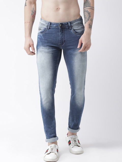 

Rex Straut Jeans Men Blue Slim Fit Heavy Fade Jeans