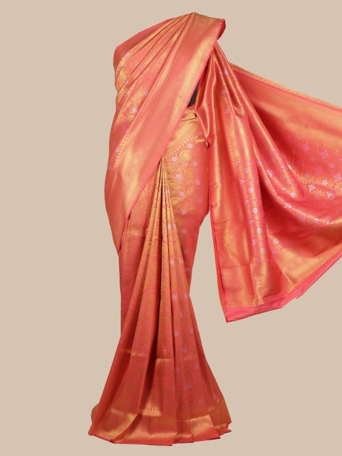 

Pothys Pink Woven Design Art Silk Saree