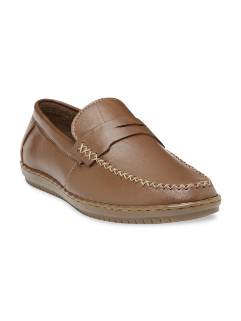 

Teakwood Leathers Men Tan Brown Solid Genuine Leather Formal Loafers