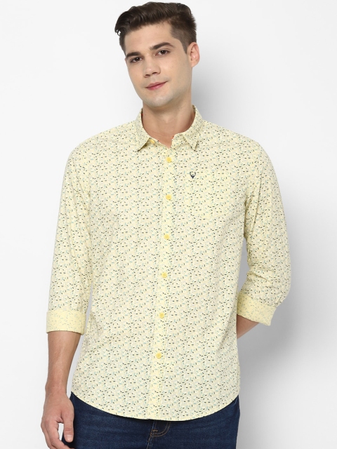 

Allen Solly Sport Men Yellow & Blue Regular Fit Printed Casual Shirt