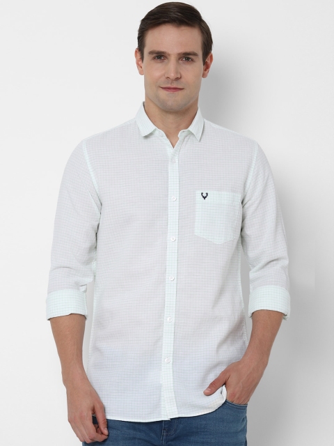

Allen Solly Men Blue Slim Fit Solid Casual Shirt