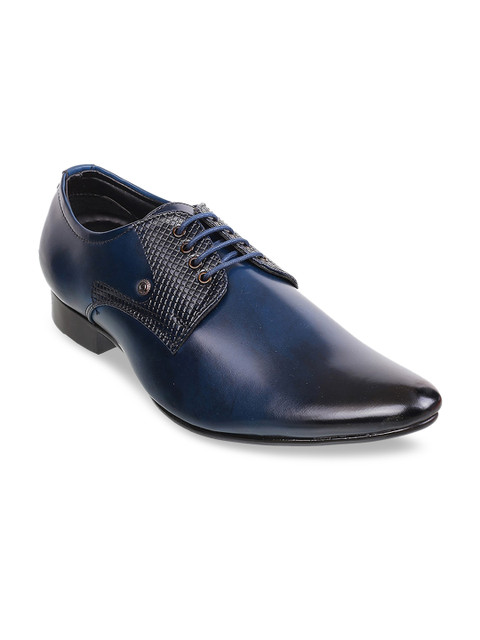 

WALKWAY Men Blue Solid Semi-Formal Derbys