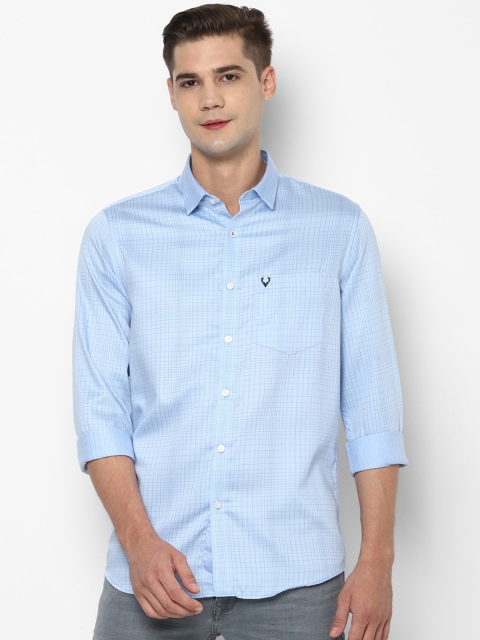 

Allen Solly Men Blue Slim Fit Checked Casual Shirt