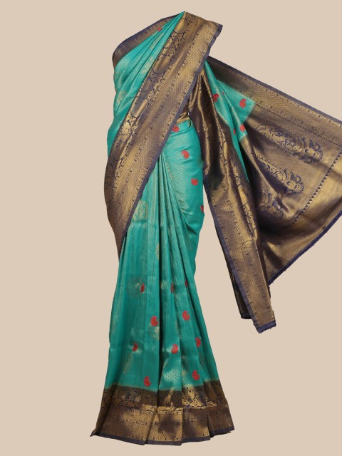 

Pothys Blue Art Silk Woven Design Banarasi Saree