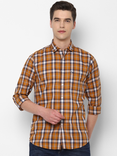 

Allen Solly Men Khaki Slim Fit Checked Casual Shirt