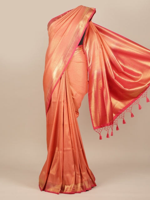 

Pothys Peach-Coloured Woven Design Art Silk Saree