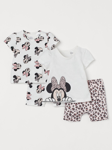 

H&M Kids White & Pink Printed 2-Pack Jersey Pyjamas