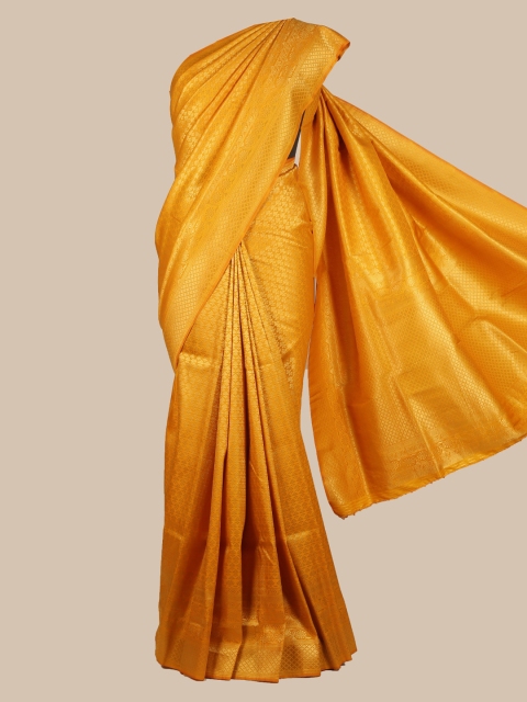 

Pothys Mustard Yellow Art Silk Woven Design Banarasi Saree