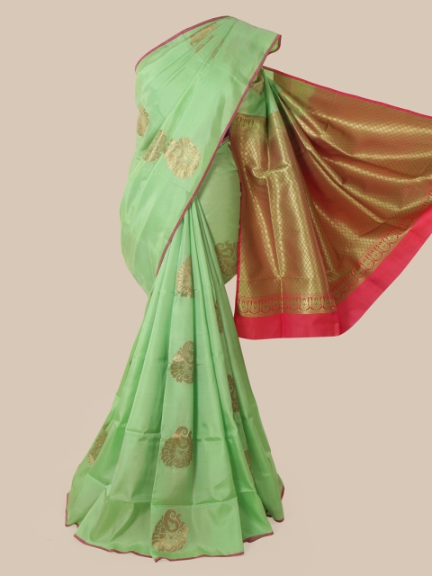 

Pothys Green Woven Design Pure Silk Saree