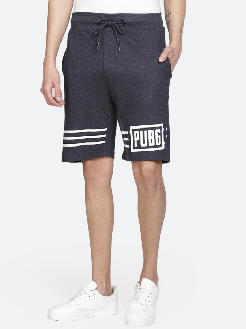 

Free Authority Men Navy Blue PUBG Print Regular Shorts