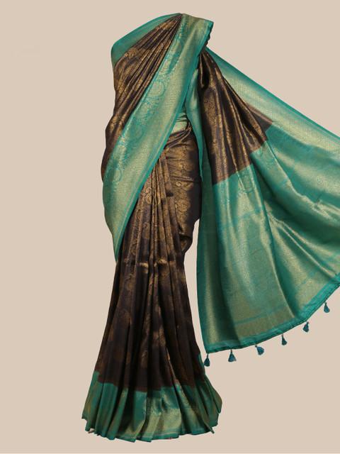 

Pothys Black & Blue Art Silk Woven Design Saree