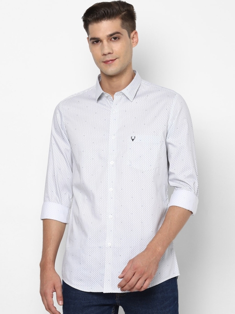 

Allen Solly Men Grey Slim Fit Printed Casual Shirt