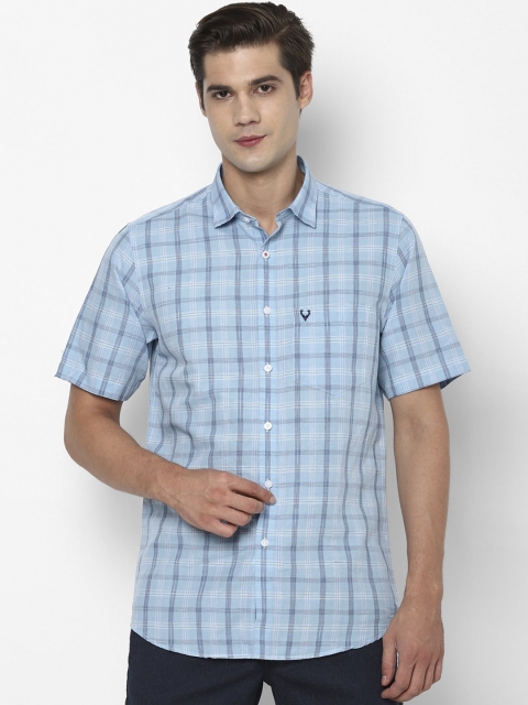 

Allen Solly Men Blue Slim Fit Checked Casual Shirt