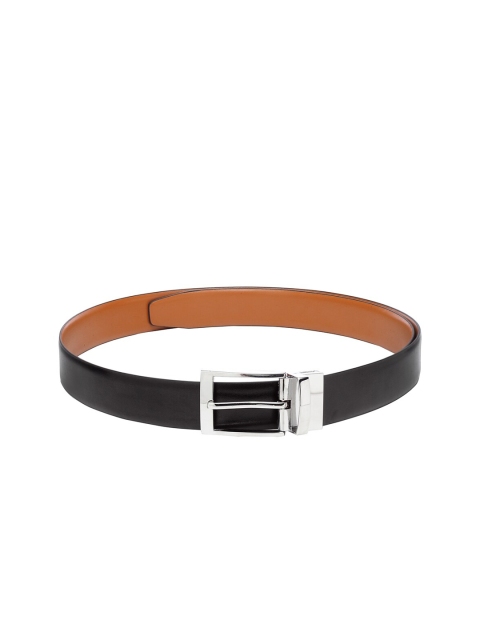 

Apsis Men Black & Tan Brown Solid Reversible Belt