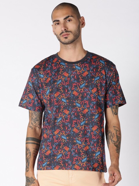 

Blue Saint Men Multi Printed Loose T-shirt