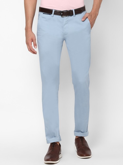 

Allen Solly Men Blue Ultra Slim Fit Micro Print Chinos