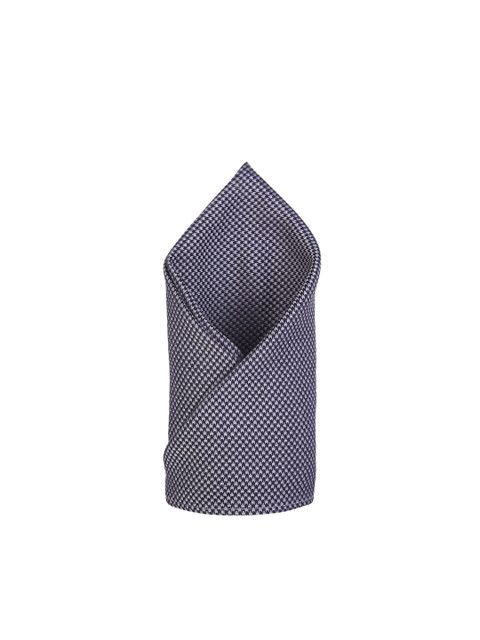 

Bruun & Stengade Men Navy Blue Woven-Design Pocket Square