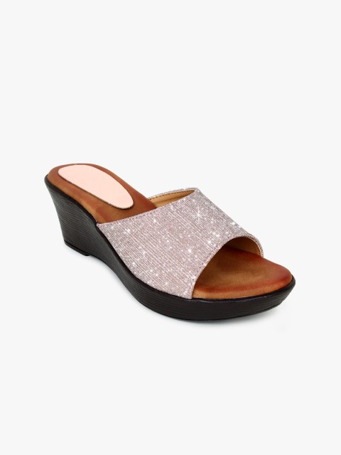 

Bloomtale Women Rose Gold Embellished Mules