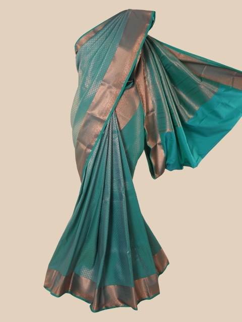 

Pothys Teal Woven Design Pure Silk Saree