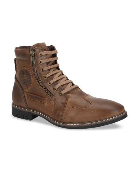 

Royal Enfield Men Tan Flat Boots