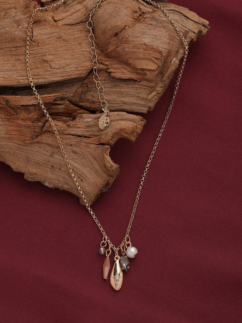 

Accessorize Gold-Plated Metal Charm Minimal Chain