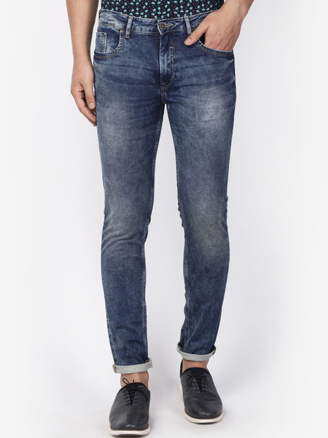 

Blackberrys Men Blue Skinny Fit Low-Rise LightFade Jeans