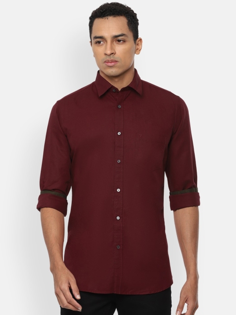 

Van Heusen Sport Men Maroon Slim Fit Solid Casual Shirt