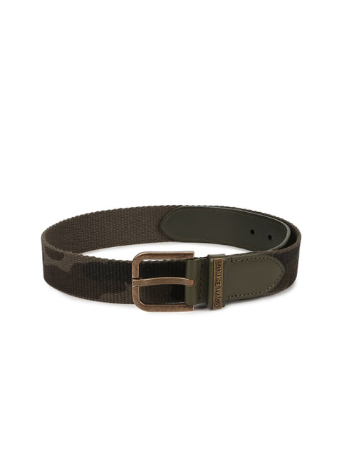 

Royal Enfield Men Olive Green Printed Belt